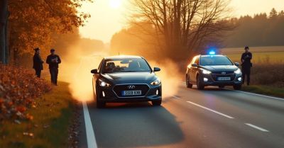 156 km/h na DW163 prędkość skończyła się utratą prawa jazdy